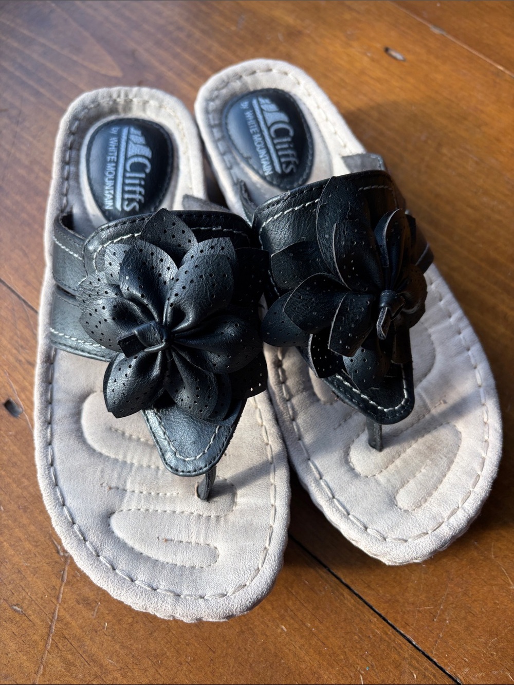 Cliffs by White Mountain Carlina Women’s Thong Sandals in Black Size 8
6.5